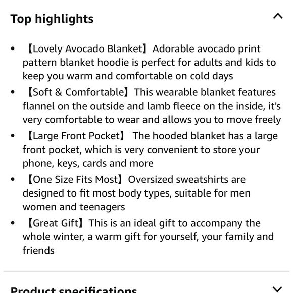 Bundle- blanket hoodie, Zara top and H&M sweater - Picture 6 of 11